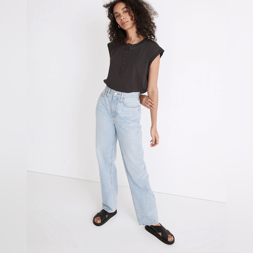 Madewell Baggy Straight Jeans Berteau Wash • SZ 27